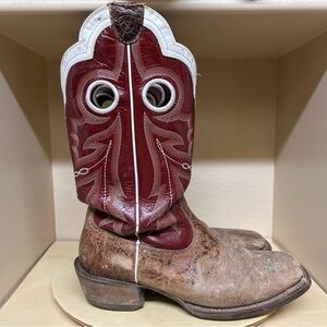 Mens 10 EE Extra Wide Ariat Wildstock Western Professional Cowboy Boots 10007590
